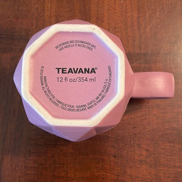 TEAVANA 2016 Four Faceted Tea Coffee Mug Cup - Picture 5 of 7